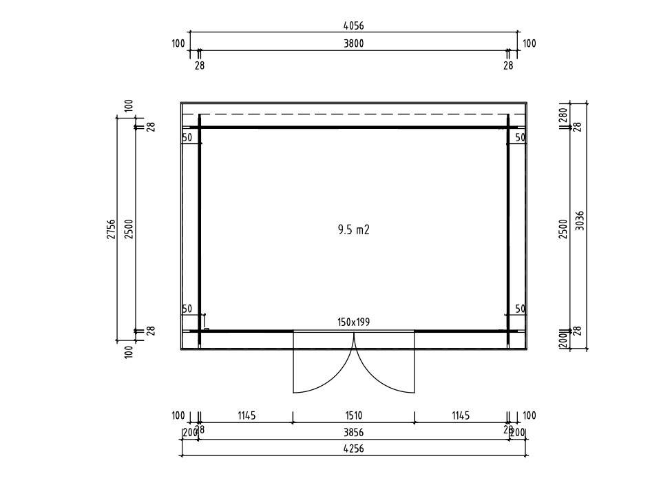 Direct Abris - Abri de Jardin WELLAND 10m2 - 426 x 304 cm - Epaisseur des murs : 28mm - Epicea - Cabane de Jardin Bois - Stockage - Imagen 6