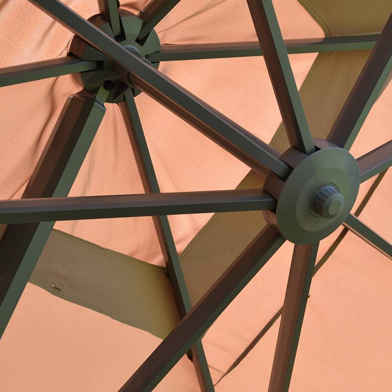 Parasol déporté taupe 4x3 m Neptunia - Gecko Jardin - Imagen 5