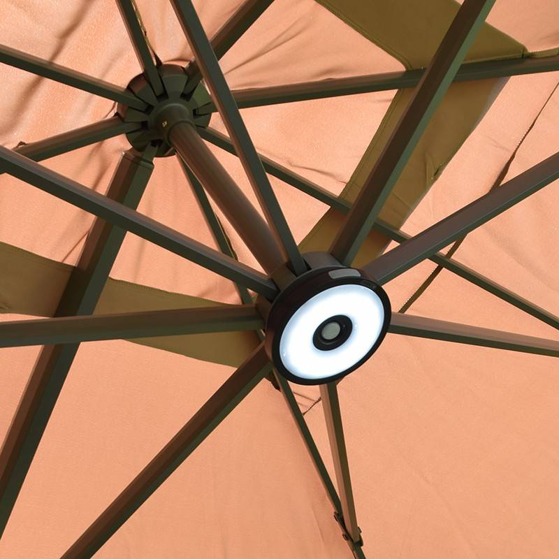 Parasol déporté taupe 4x3 m Neptunia - Gecko Jardin - Imagen 6