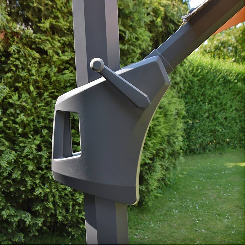 Parasol déporté taupe 4x3 m Neptunia - Gecko Jardin - Imagen 3