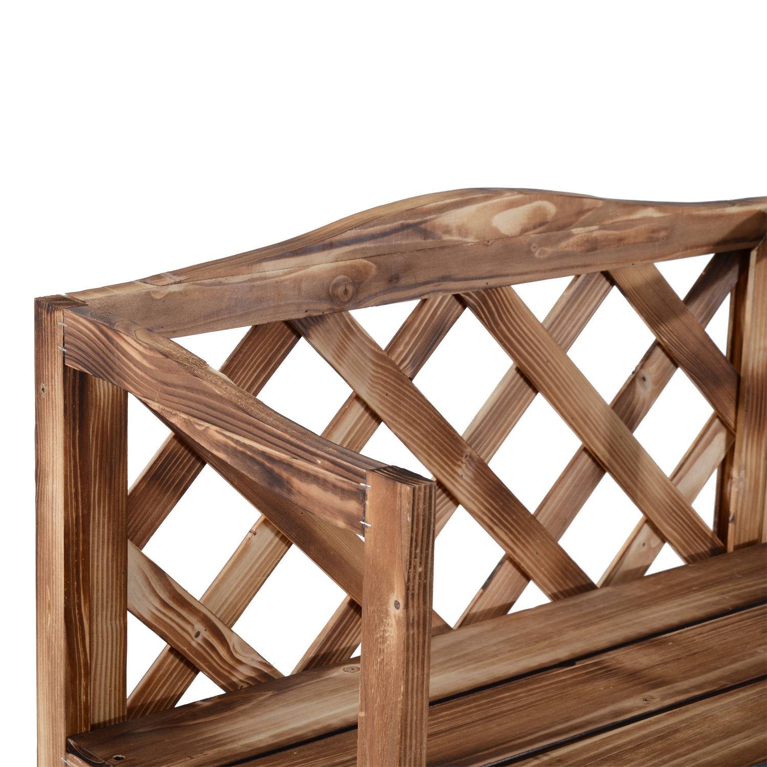 Porte-plantes en bois de sapin pour balcon 3 niveaux grande capacité 75x38x120cm naturel - ComfortXL Outdoor Living - Image 10