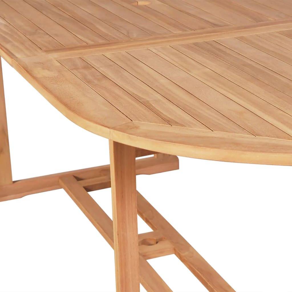Table de jardin Bois de teck solide 180 x 90 x 75 cm, Poid :25kg - PANGIVO - Image 4