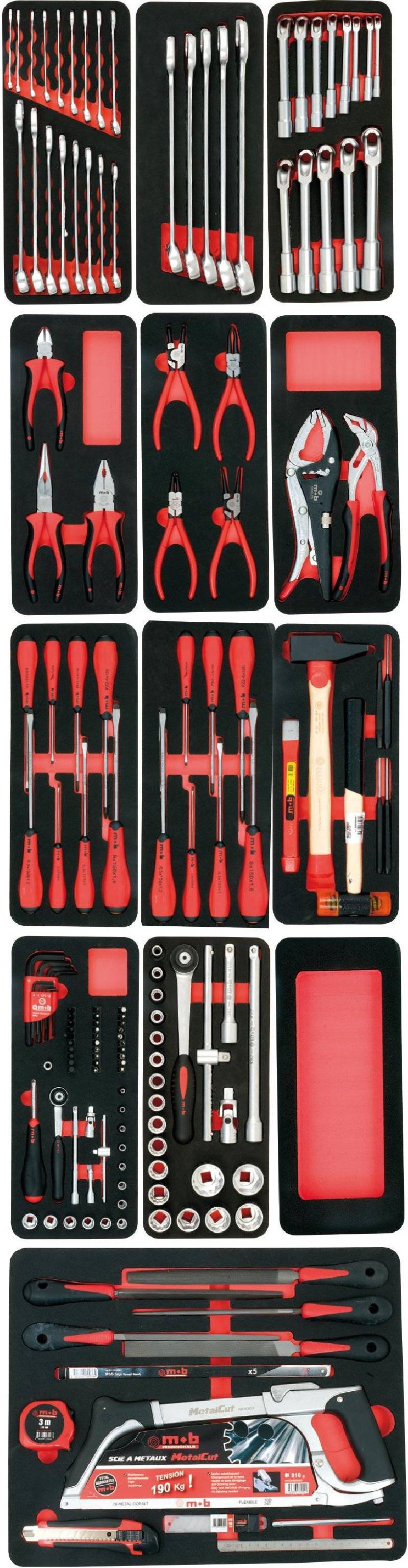 Servante d'atelier PROLINER 6 tiroirs – 173 pièces – MOB - Image 4
