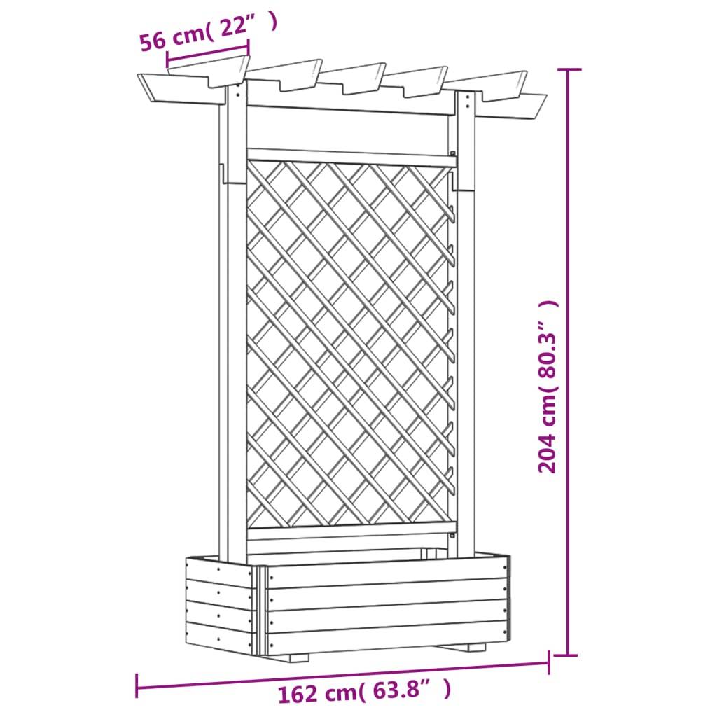 Pergola  Prolenta Naturel  162 X 56 X 204 cm  - Prolenta Premium - Image 5