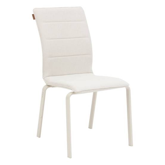Hesperide - Chaise de jardin empilable "Diese" ivoire & argile aluminium et texaline Hespéride - Image 1
