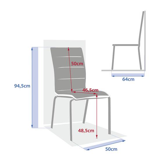 Hesperide - Chaise de jardin empilable "Diese" ivoire & argile aluminium et texaline Hespéride - Image 4
