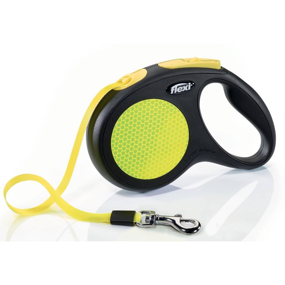 Flexi - FLEXI - Flexi néon M sangle 5 mètres  laisse flexi pour chien max 25 kg - Imagen 1