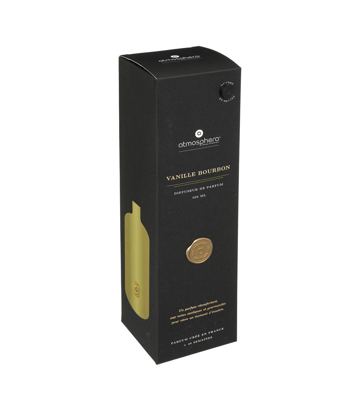 Diffuseur de Parfum Vanille bourbon 500 ml avec 6 Bâtonnets - Imagen 2