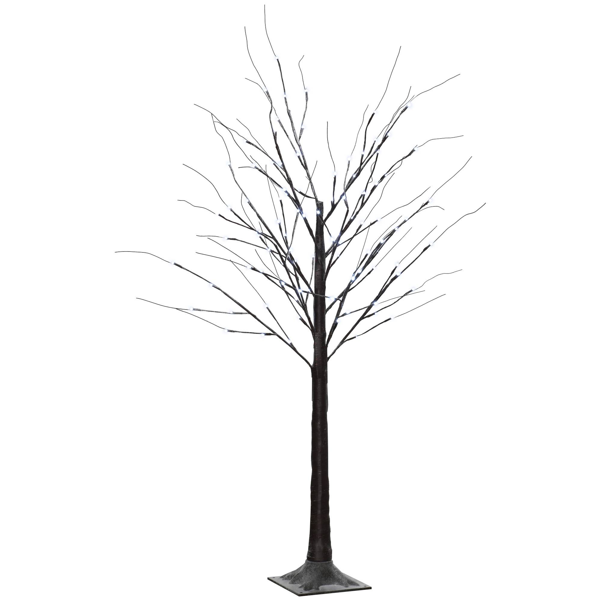 Arbre lumineux LED blanc froid,96 LED, usage intérieur,150cm, déco Noël maison chambre, marron - Image 2
