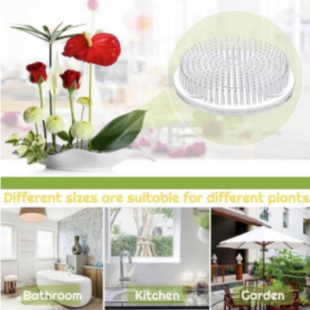 Support pour Ikebana Transparent à 3 Ventouses MCBOSON - Imagen 4