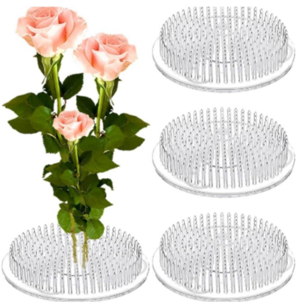Support pour Ikebana Transparent à 3 Ventouses MCBOSON - Imagen 1
