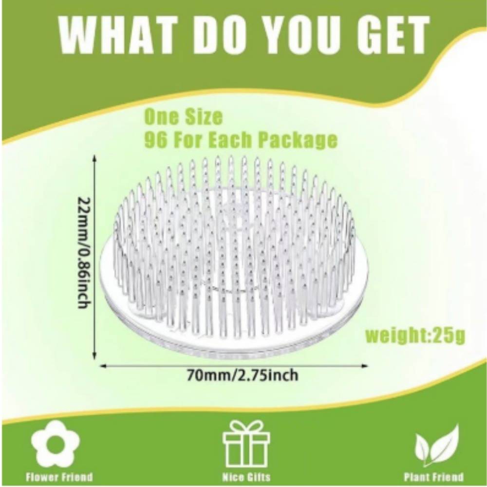 Support pour Ikebana Transparent à 3 Ventouses MCBOSON - Imagen 2