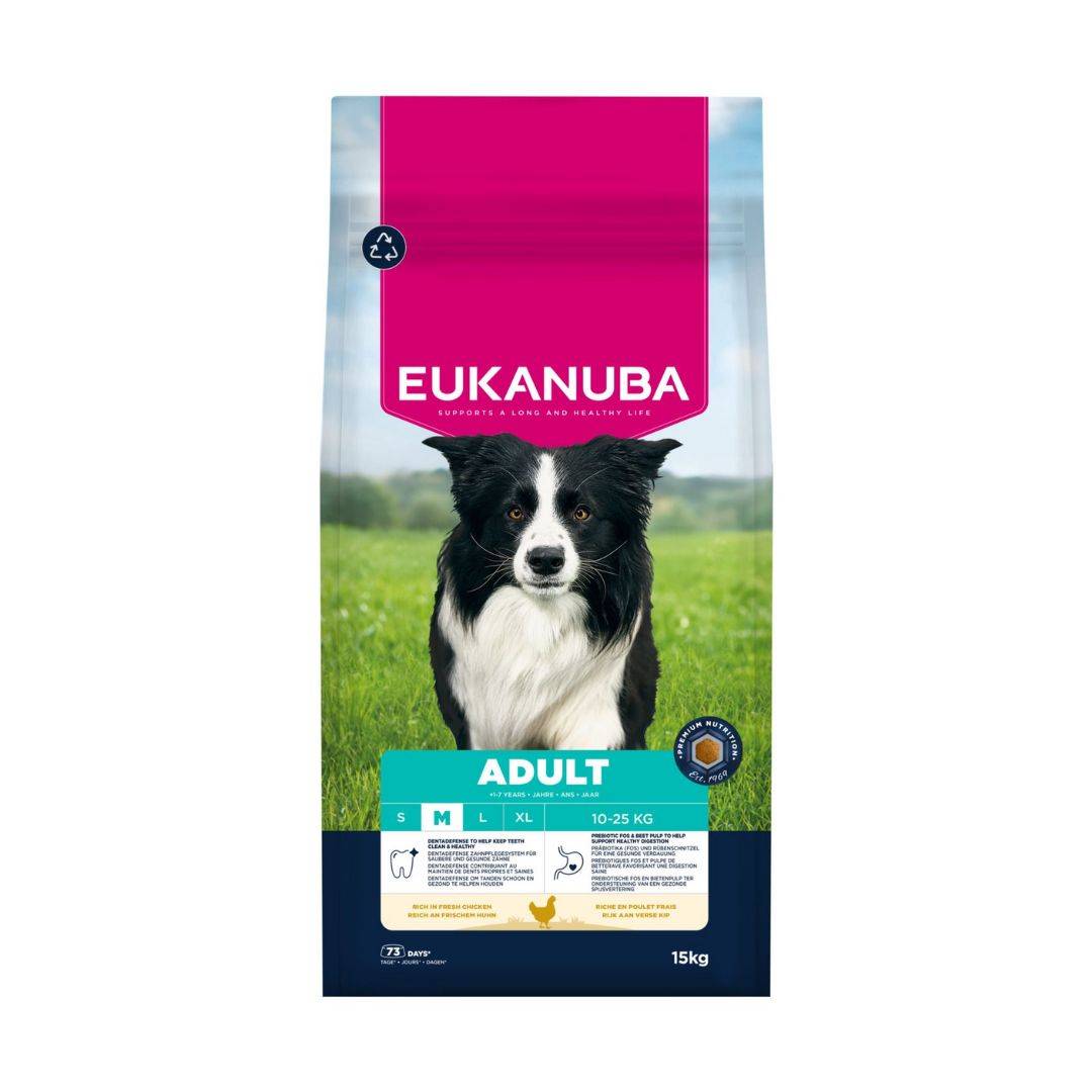 Eukanuba - Croquettes Eukanuba Adulte Moyennes Races Sac 15 kg