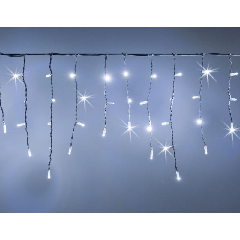 Lotti - Guirlande stalactite flash 3M H 50CM 114 LED blanc froid raccordable 230V IP67 Lotti - Imagen 2