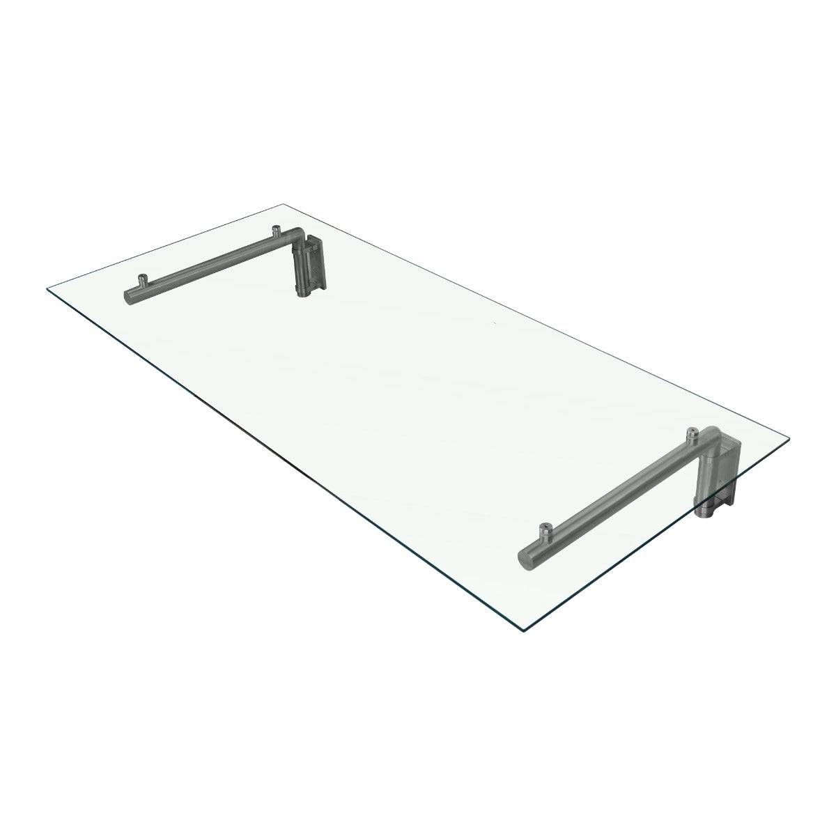 Monstershop - Auvent Porte d'Entrée en Verre 144cm x 80cm MonsterShop - Image 1