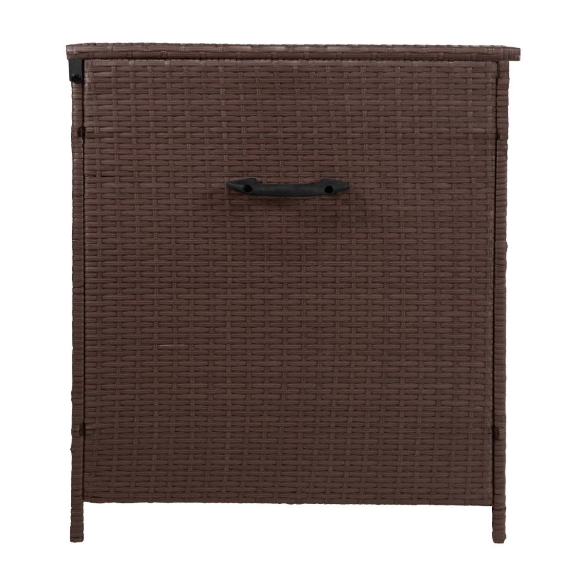 Monster Racking - Coffre de Rangement Extérieur en Rotin Marron – 582 L - Imagen 4