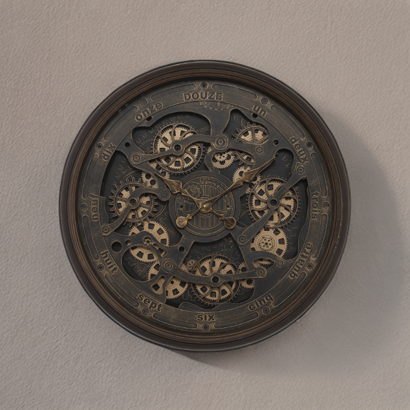 Horloge D76 méca rouages Alban Atmosphera - Imagen 2