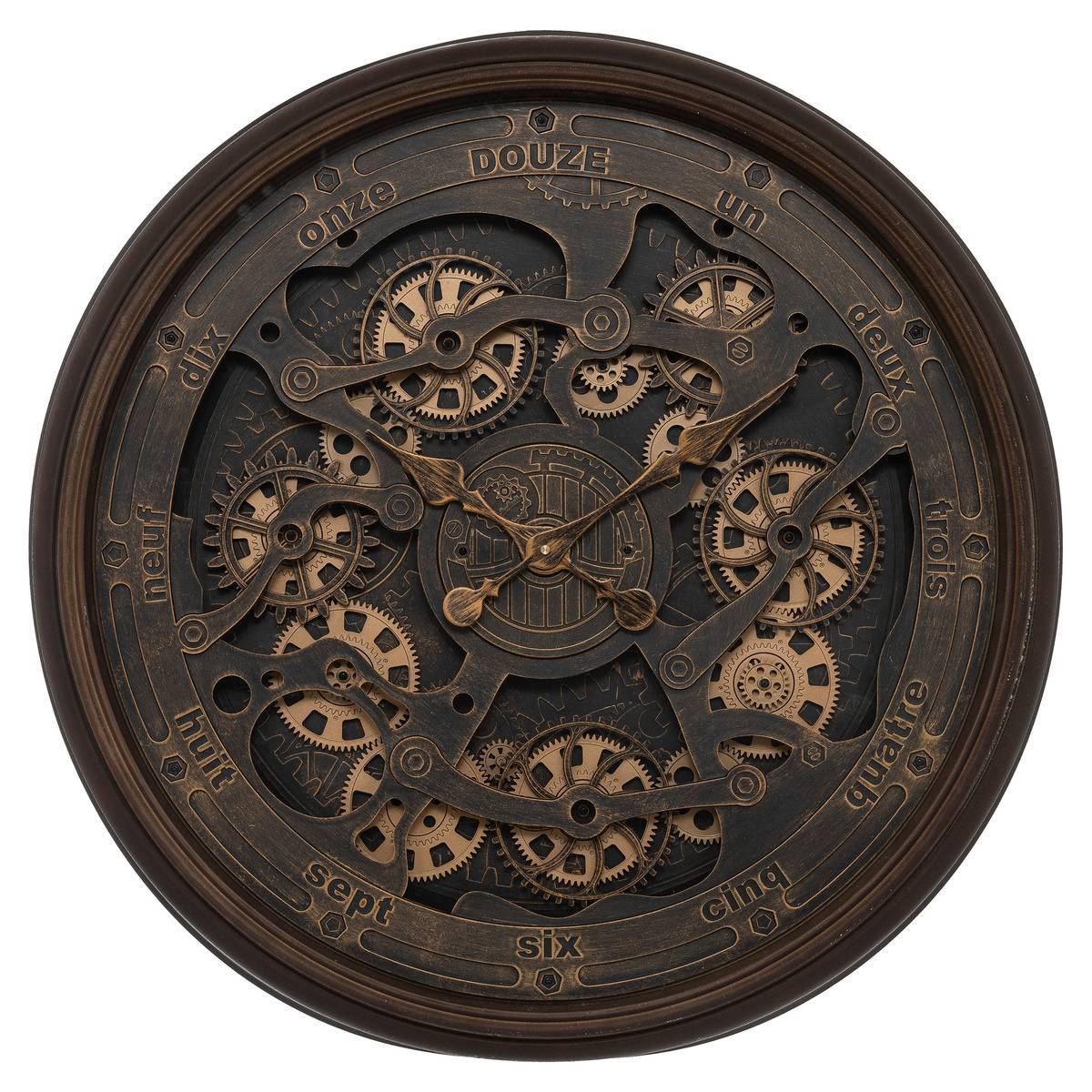 Atmosphera - Horloge "Alban" verre D76cm - Atmosphera Créateur d'intérieur - Imagen 1