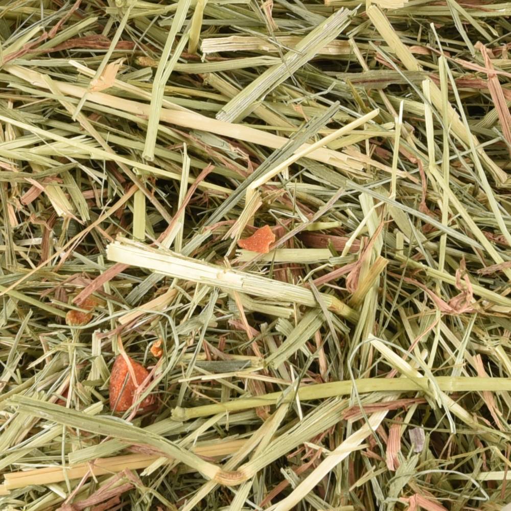 Foin de pré premium avec carotte 1 kg soit 30 litres pour rongeur - Imagen 2