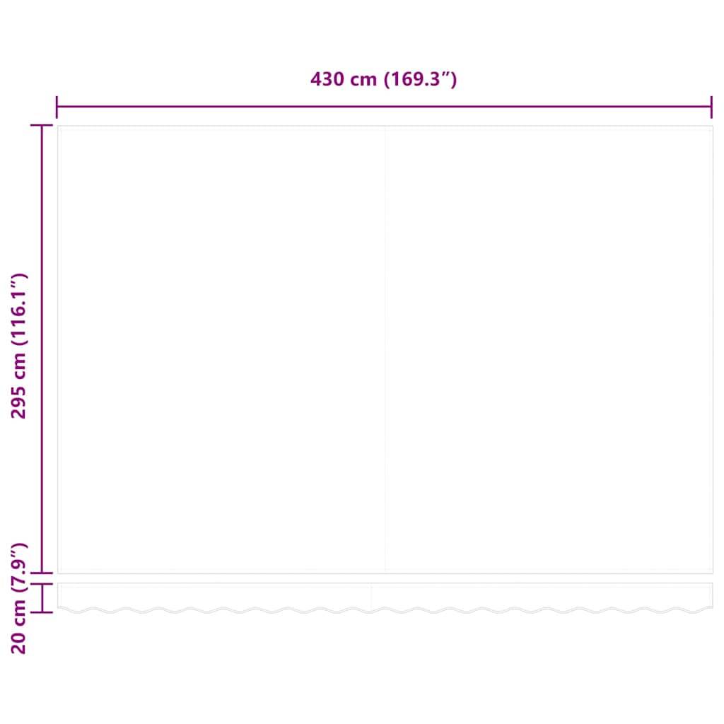 Vidaxl - Toile de rechange pour store banne 4,5x3 m Gris clair Polyester vidaXL 42000590 - Image 9