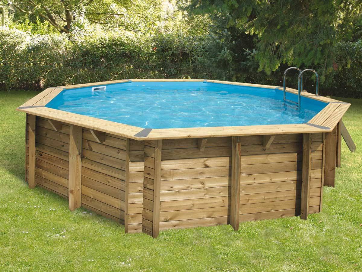 Ubbink - Piscine bois Océa 5,10 x 1,20 m - Liner beige - Ubbink - Imagen 1