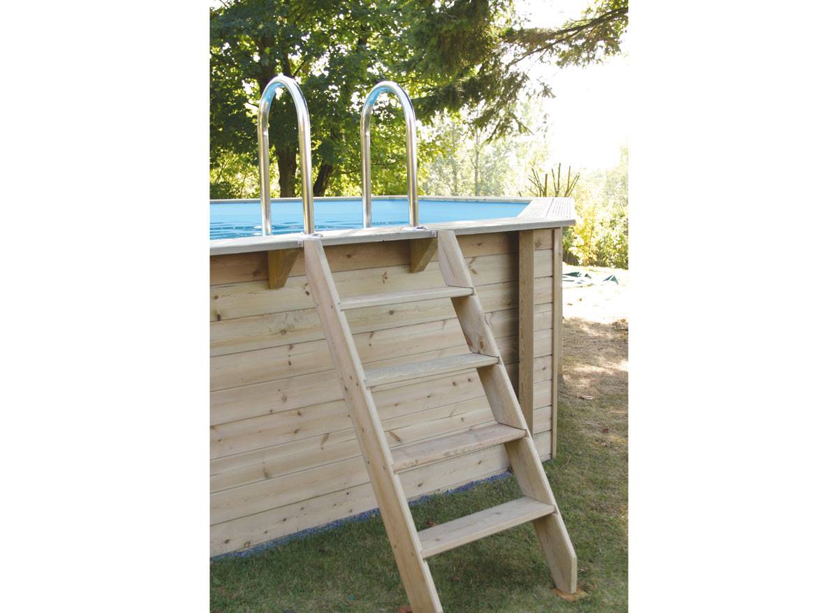 Ubbink - Piscine bois Océa 5,10 x 1,20 m - Liner beige - Ubbink - Imagen 2
