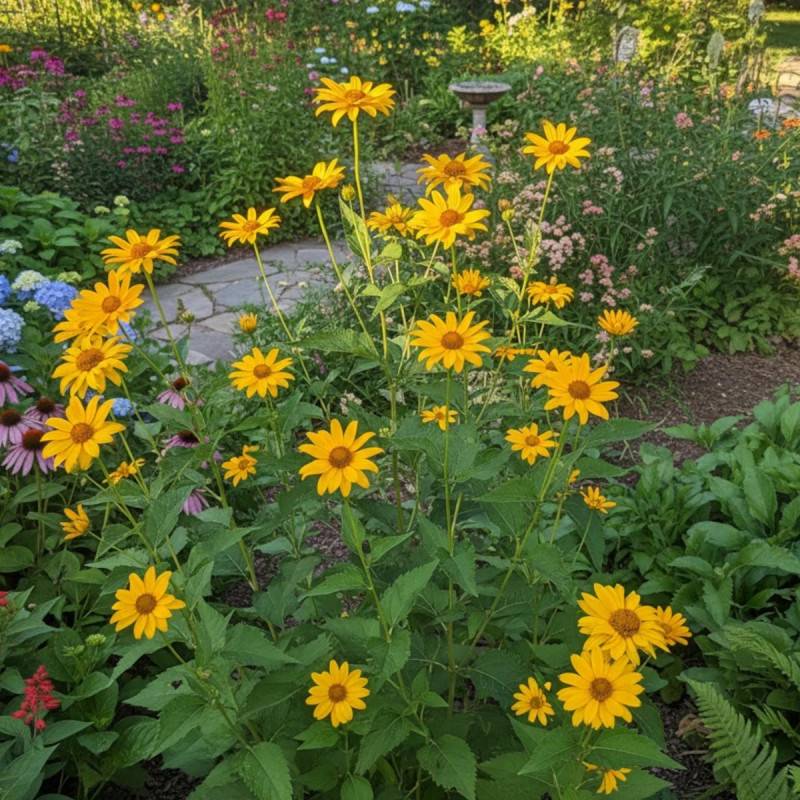 Hélénie de Hoopes, Helenium à fleurs Jaune/ - feuillage Caduc - Godet - 5/20 cm