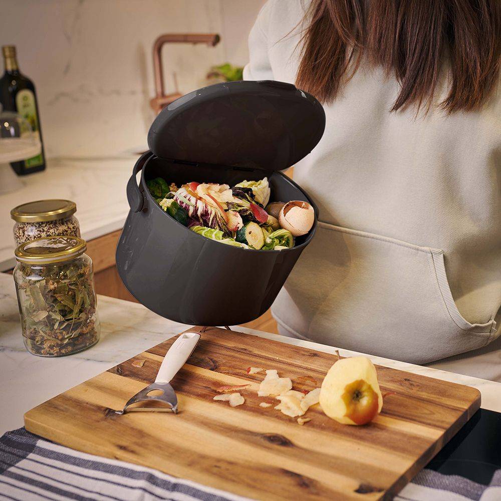 Poubelle à compost ORGANKO DAILY 3,3L noir SKAZA - Imagen 6