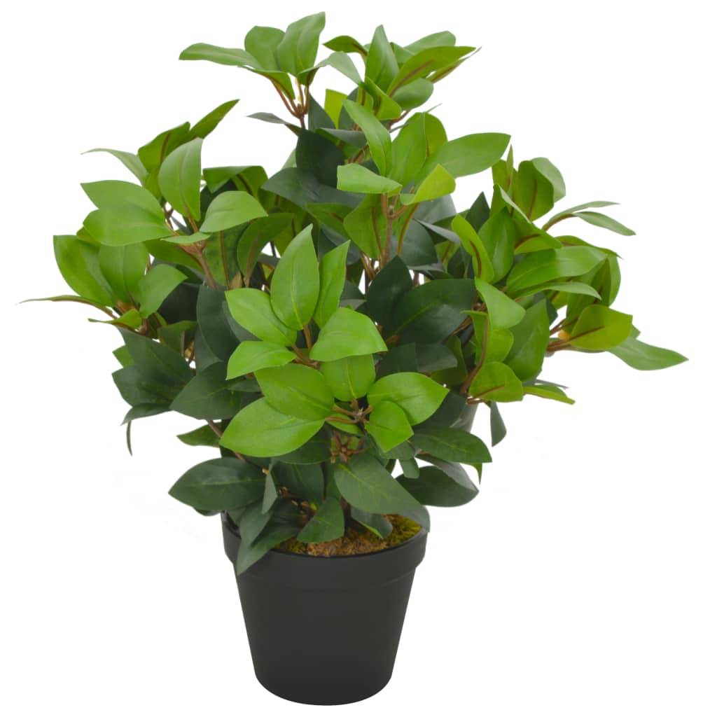 Autre - Plante artificielle avec pot Laurier Vert 40 cm - Image 1