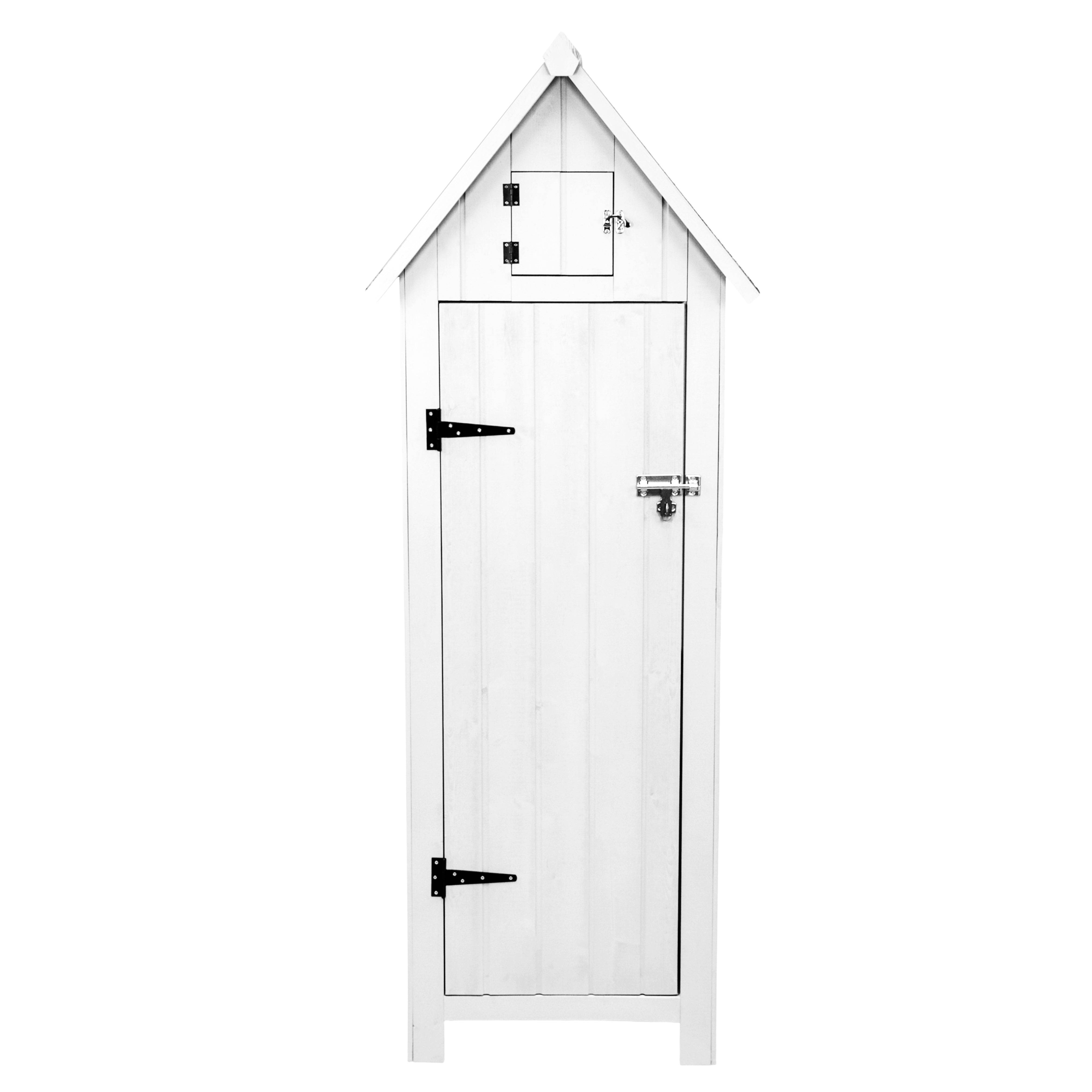 Monstershop - Abri de Jardin en Bois - Blanc - Imagen 1