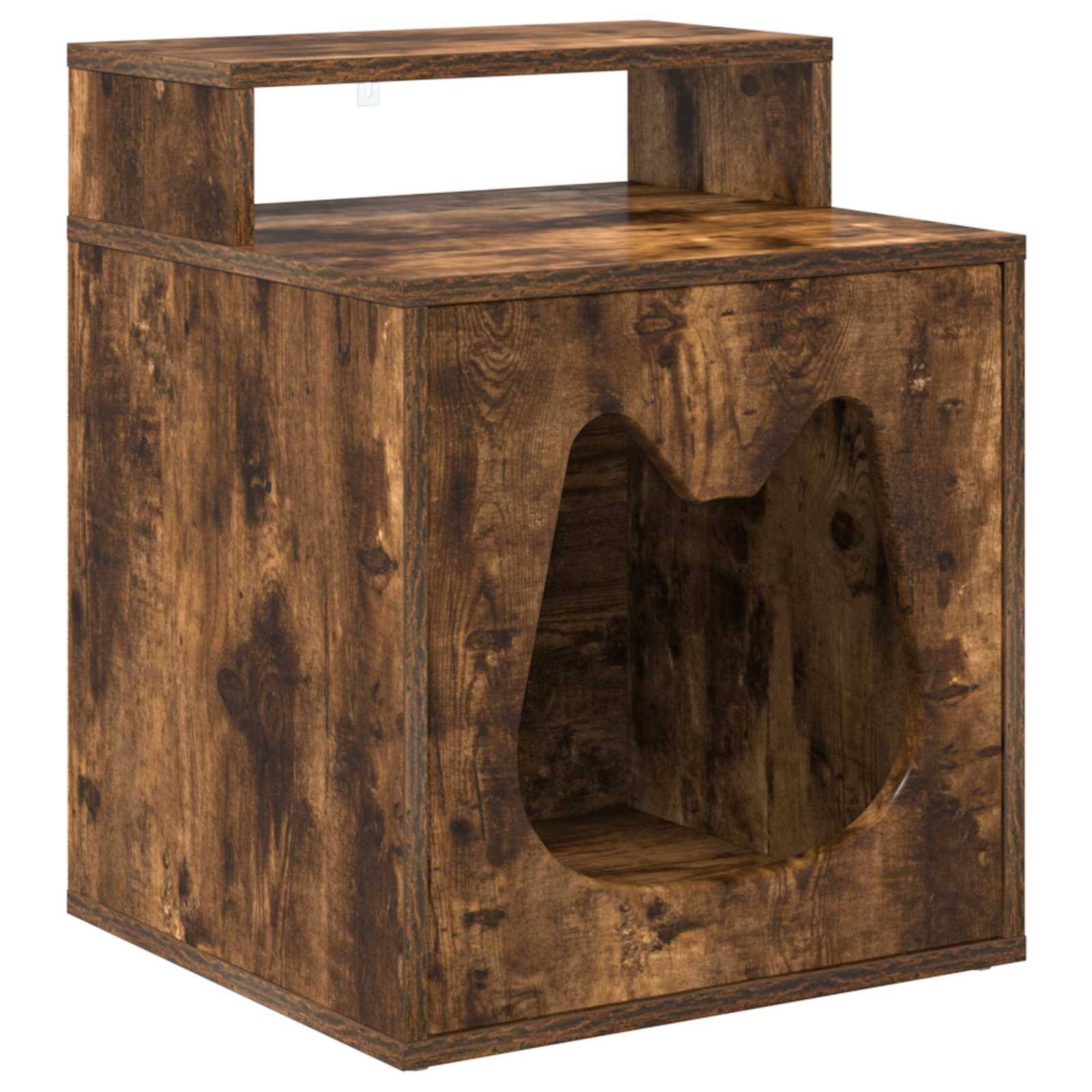 Vidaxl - Maison pour chat Chêne fumé 42,5 x 40 x 53,5 cm vidaXL 8000694 - Image 2