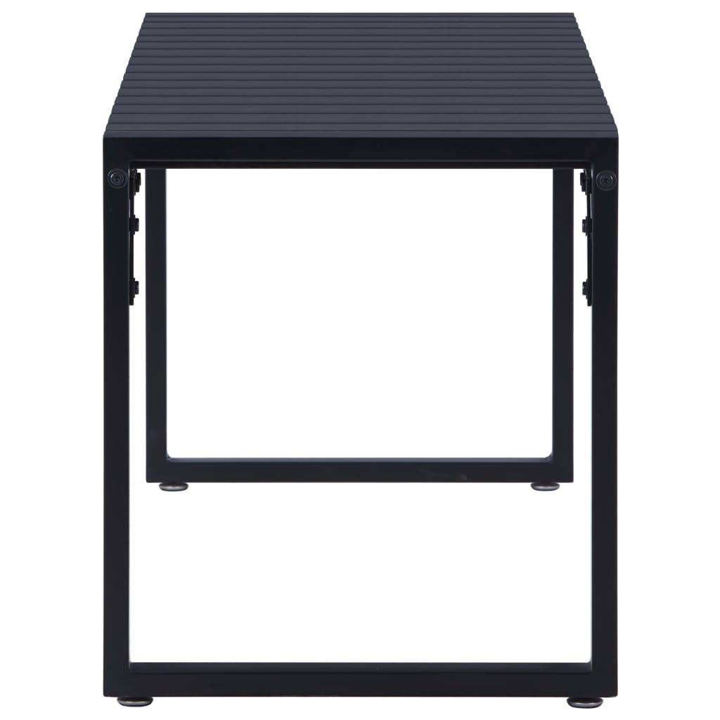 PANGIVO - Banc de jardin PS et fer noir 120.5 x 40 x 45 cm - PANGIVO - Image 3