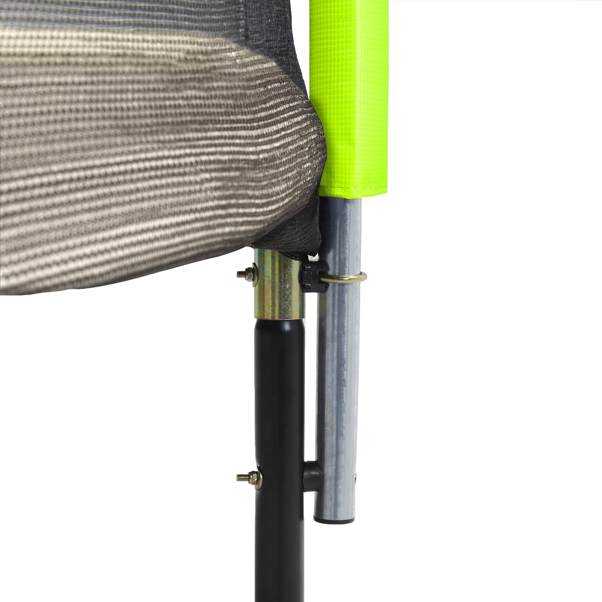 Kangui - Trampoline jardin Ø 300 cm + filet de sécurité - JUMPI 300 - Taupe/Vert Kangui - Imagen 6