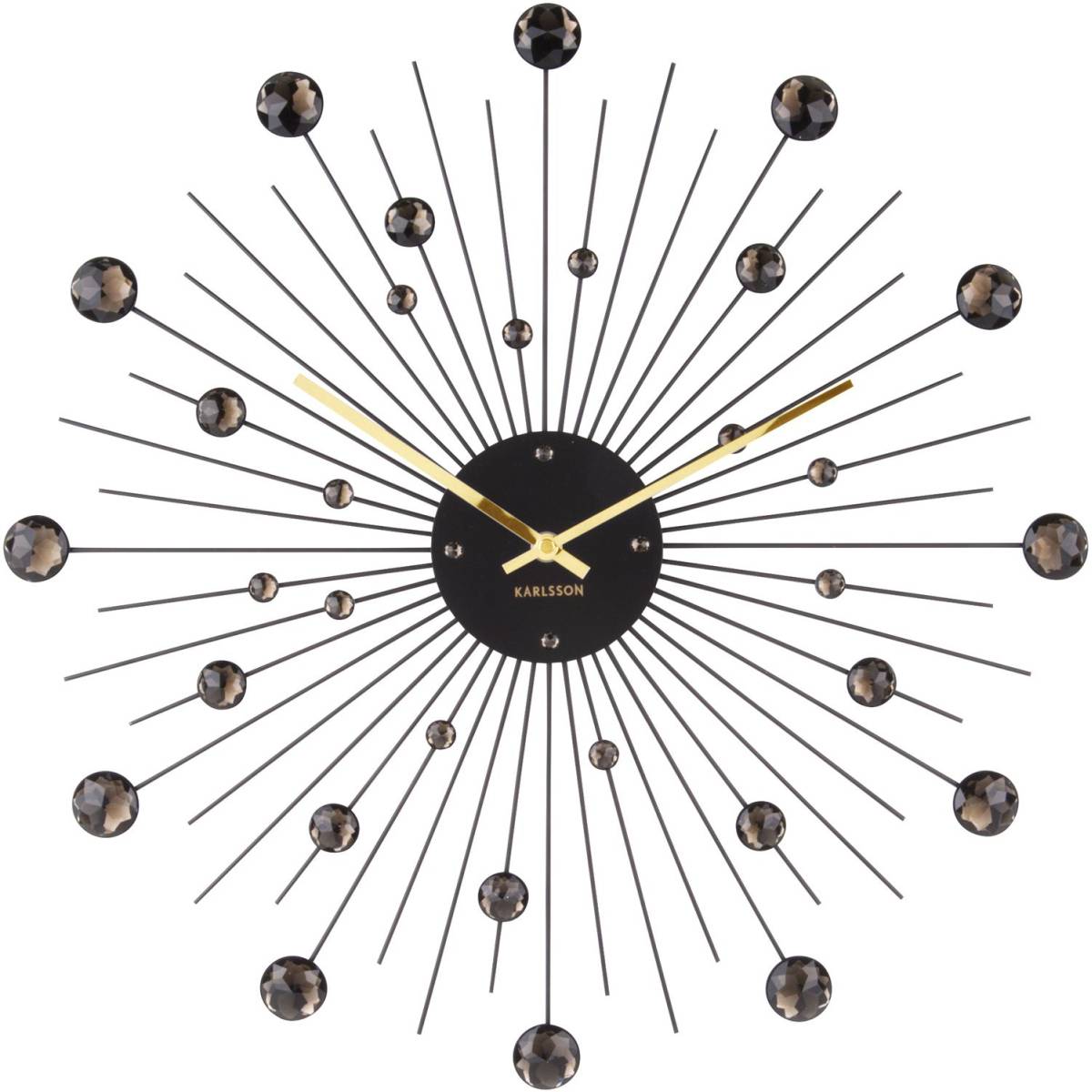 Karlsson - Horloge ronde en métal Sunburst 50 cm - Imagen 1