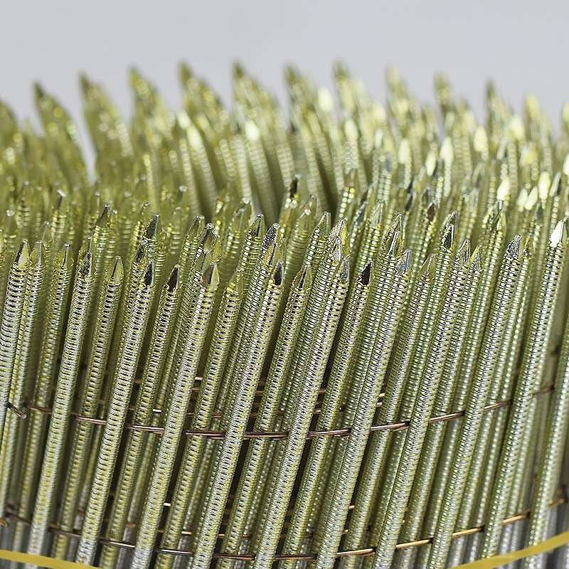 Norfix - 7200 Pointes en rouleau 70 x 2.5 mm 16° NORFIX NFX11357 plat zingué bichromaté 13µ annelées liaison fil cuivré Norfix - Imagen 2