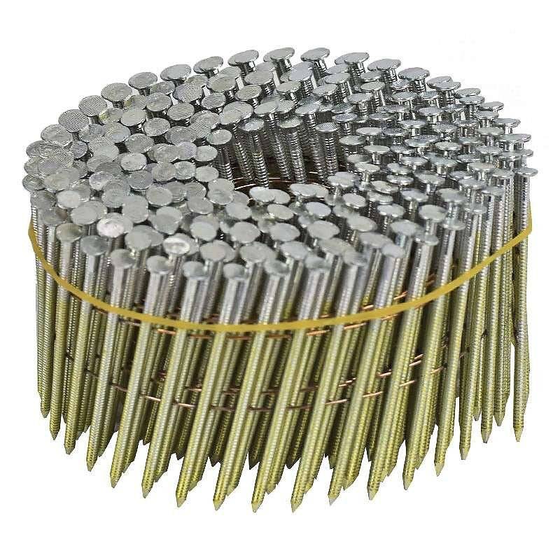 Norfix - 7200 Pointes en rouleau 70 x 2.5 mm 16° NORFIX NFX11357 plat zingué bichromaté 13µ annelées liaison fil cuivré Norfix - Imagen 1