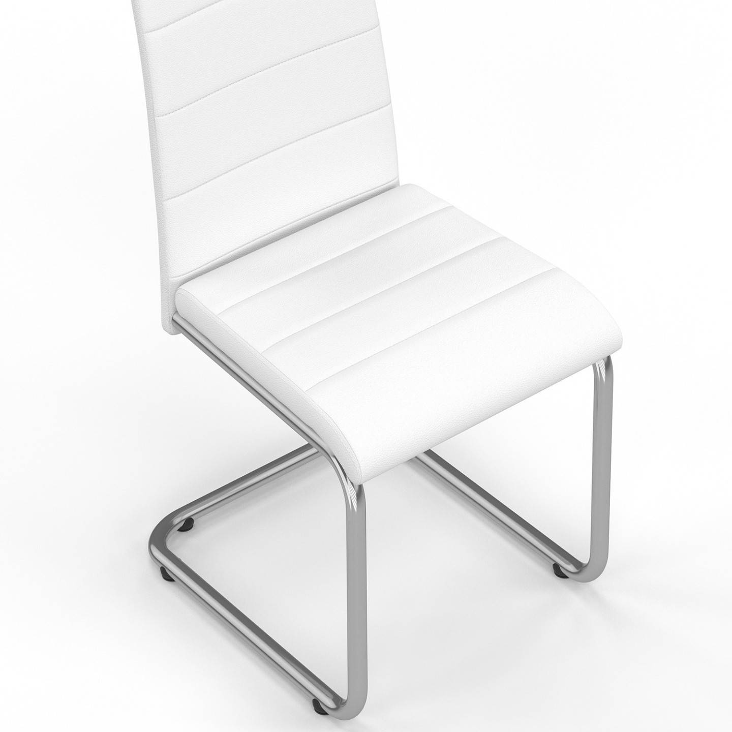 Lot de 6 chaises MIA blanches pour salle à manger - Image 6
