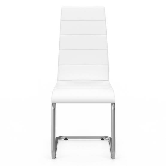 Lot de 6 chaises MIA blanches pour salle à manger - Image 3