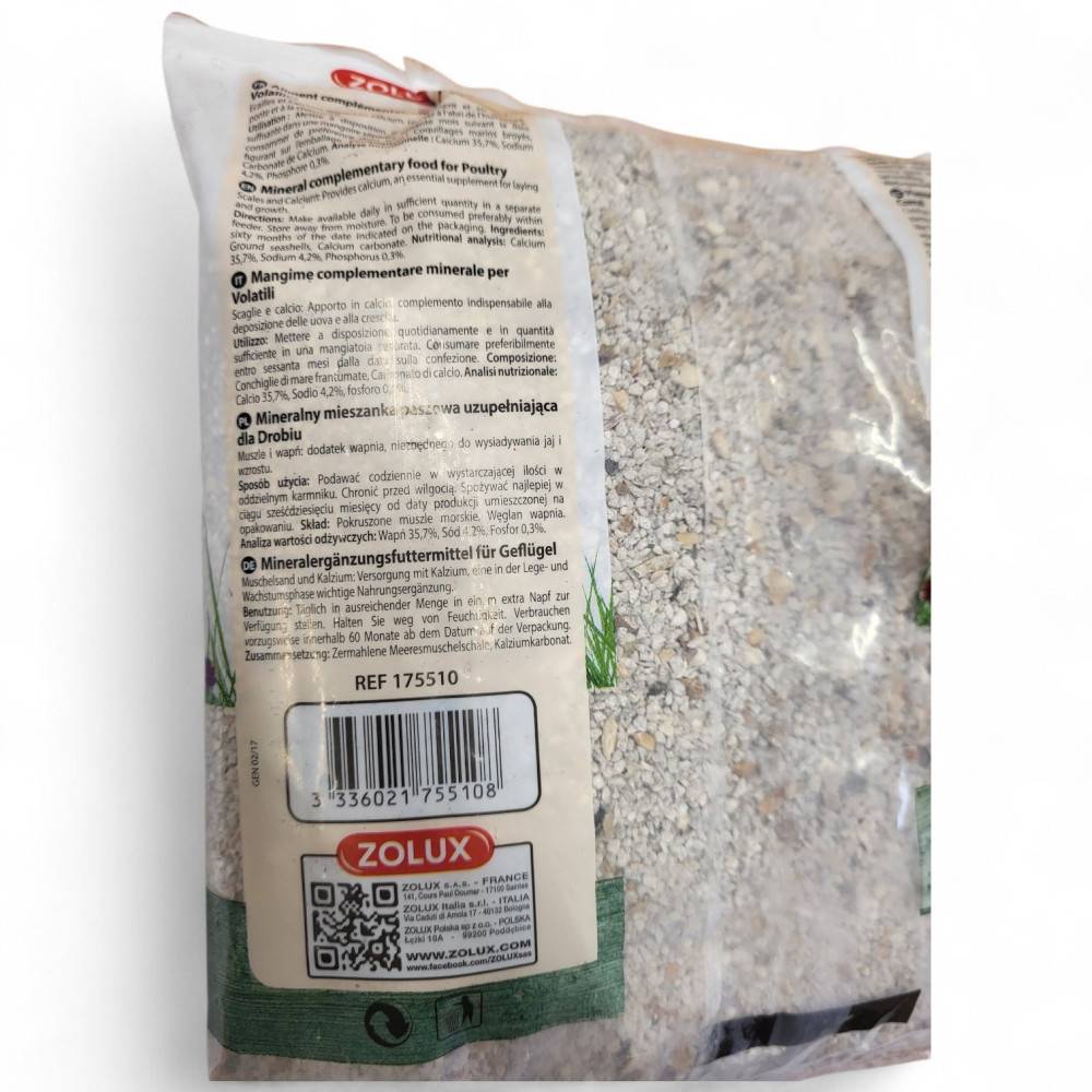 Zolux - Ecalcium 2 kg Complément minéral pour poules basse cour - Imagen 2