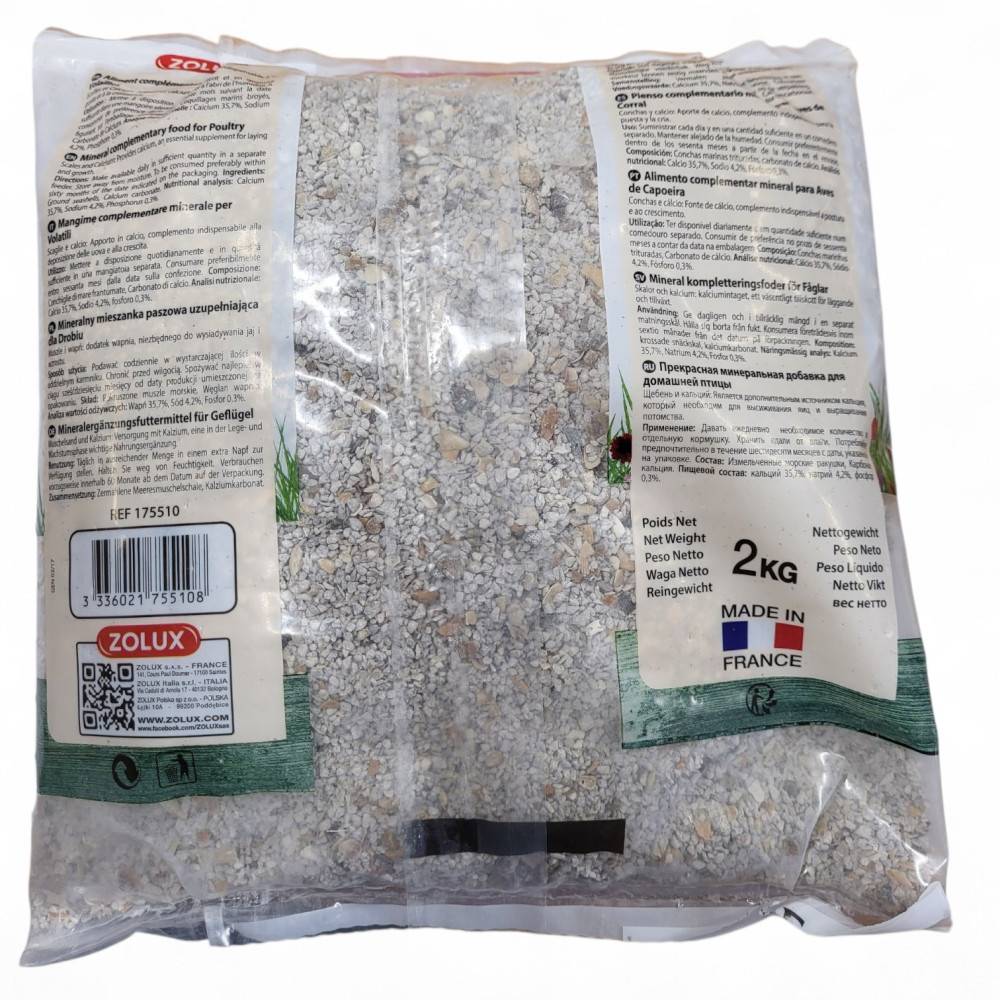 Zolux - Ecalcium 2 kg Complément minéral pour poules basse cour - Imagen 3