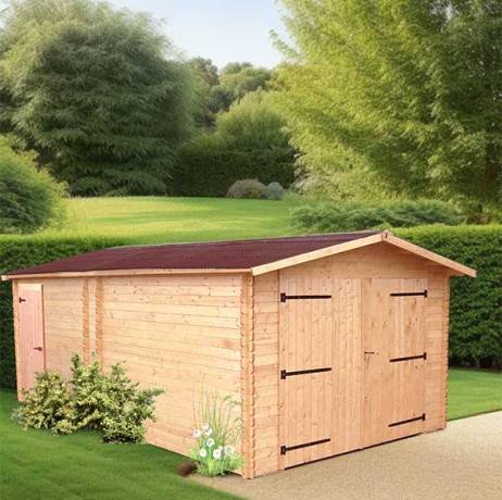 Garage en bois Denis 17.16 m² - Imagen 3