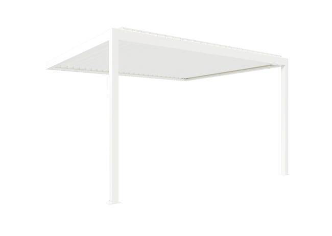 Pergola Bioclimatique Aluminium Adossée Motorisée Éclairée 4x3,5 Blanc SV ORIAL France - Image 8