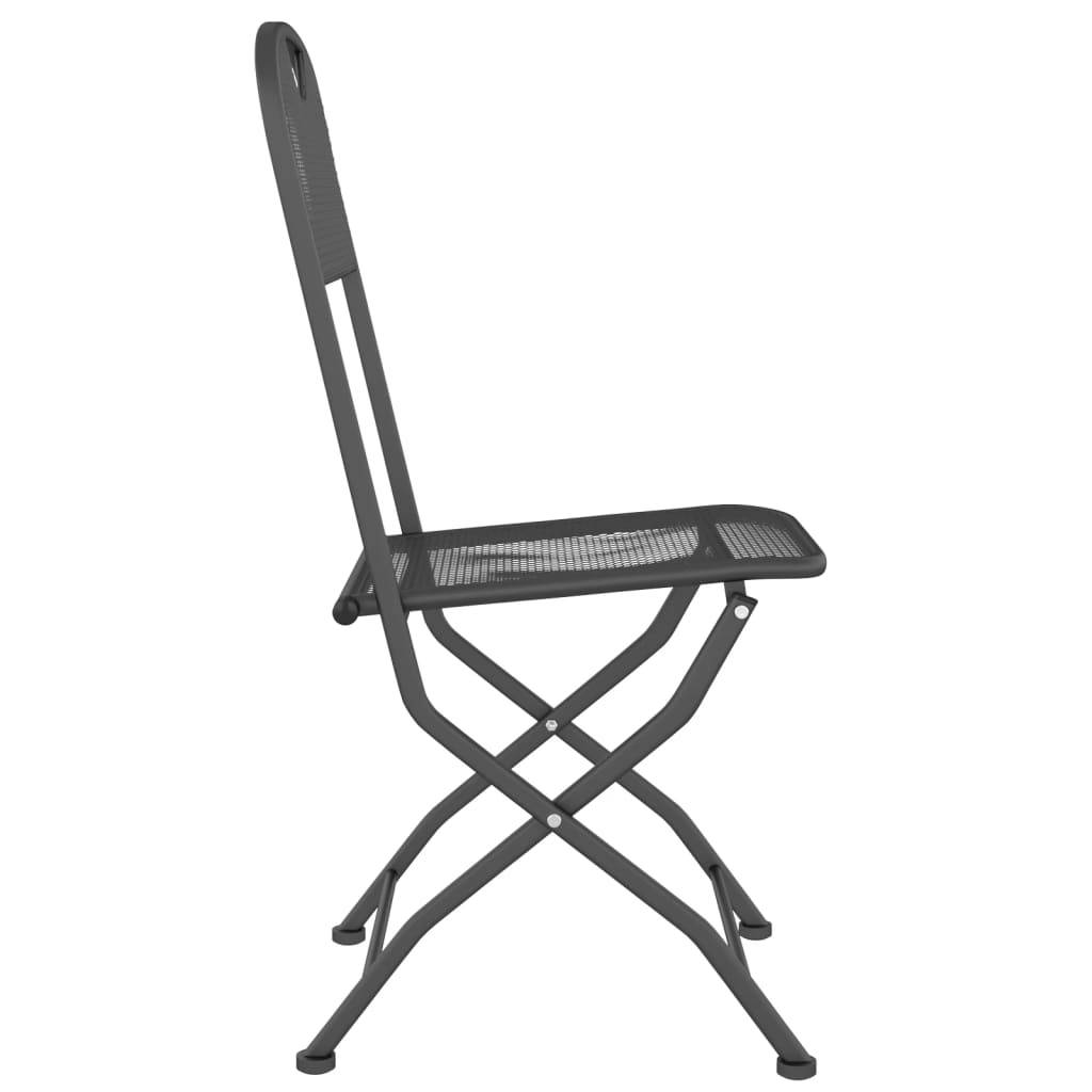 Lot de 4 Chaise bois composite  Camille Anthracite 54 X 40 X 86 cm  - P87209A - Image 5