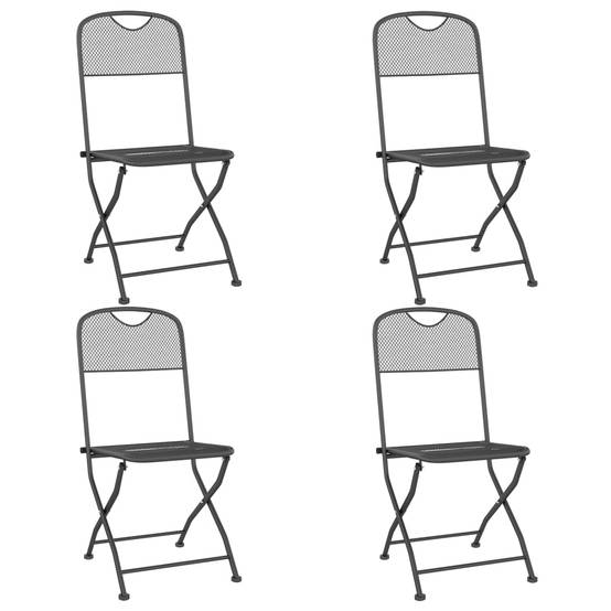 Lot de 4 Chaise bois composite Camille Anthracite 54 X 40 X 86 cm - P87209A - Image 2