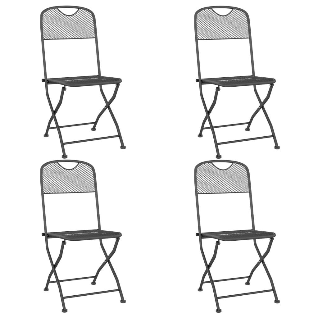 Lot de 4 Chaise bois composite  Camille Anthracite 54 X 40 X 86 cm  - P87209A - Image 2