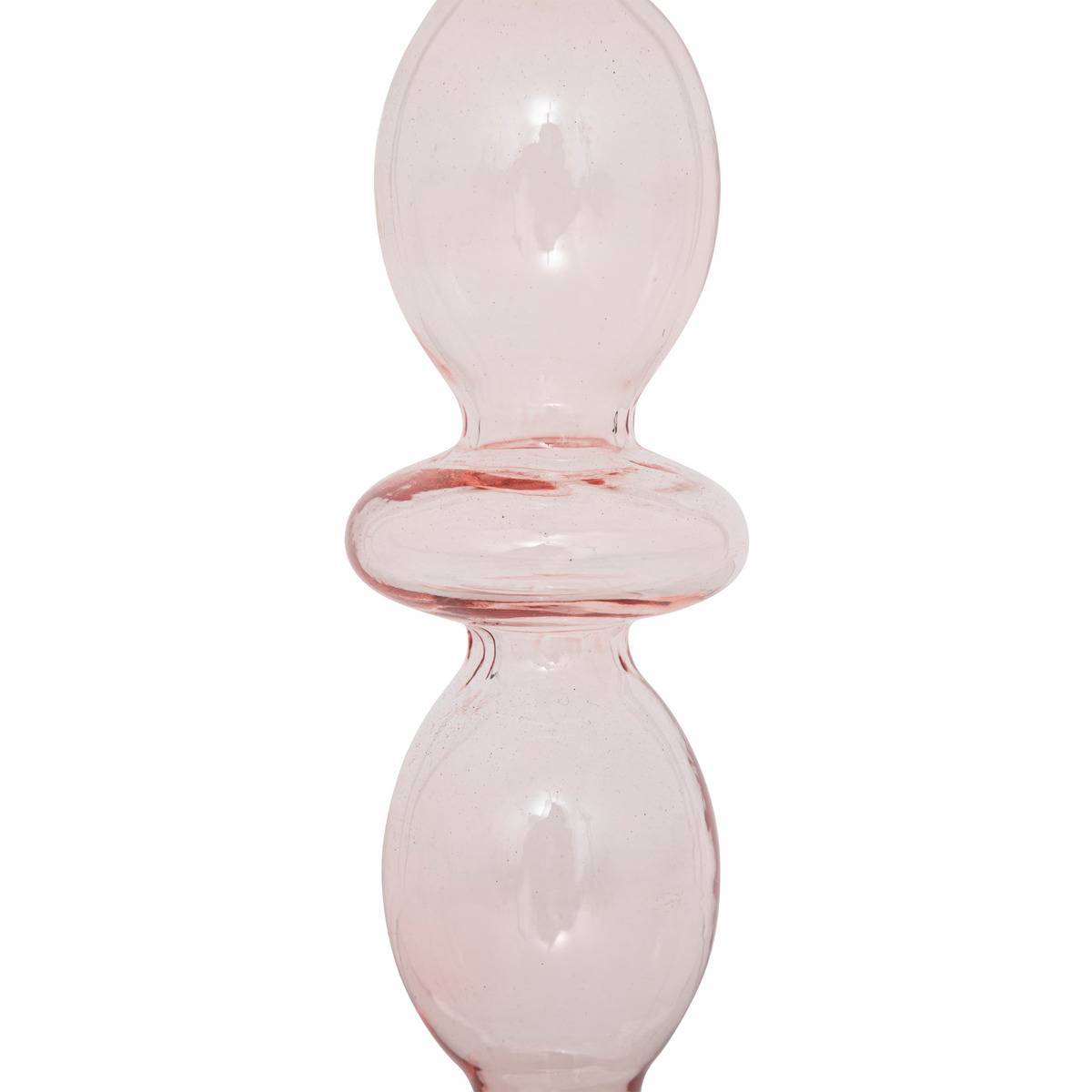 Atmosphera - Chandelier verre rose clair H25,7cm - Atmosphera Créateur d'intérieur - Imagen 2