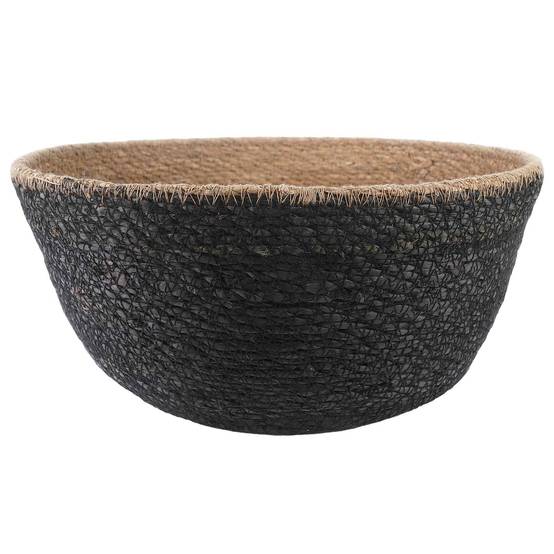 Pot de fleurs herbe de mer noir 32 x 32 x 32 cm - PANGIVO - Image 2