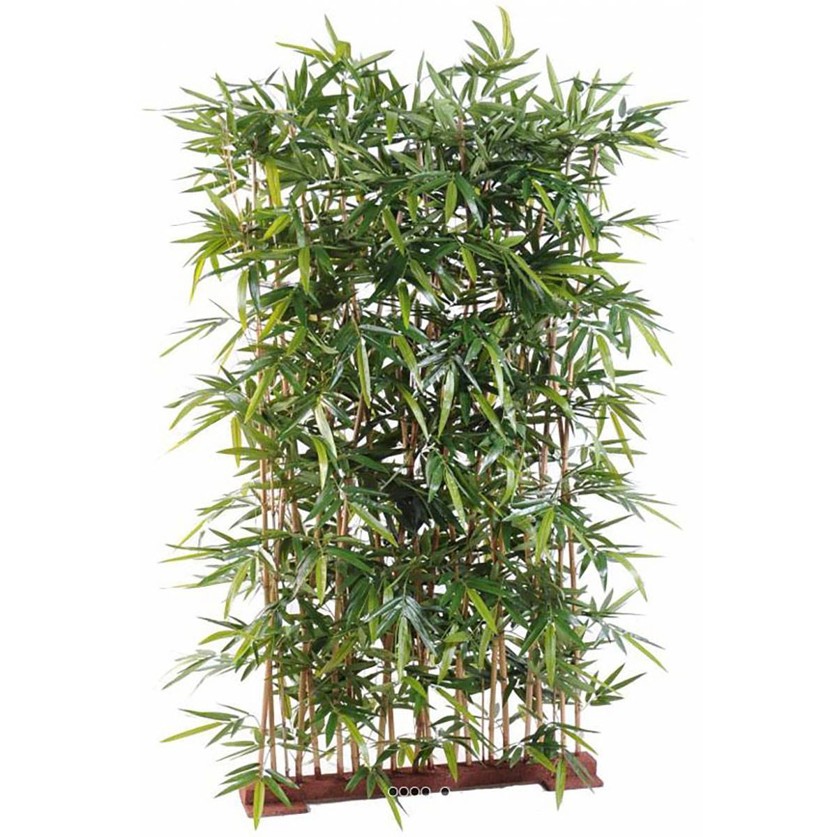 Artificielles - Haie de bambou artificiel sur socle H 150 cm L 105 cm anti UV EXTERIEUR - Imagen 2