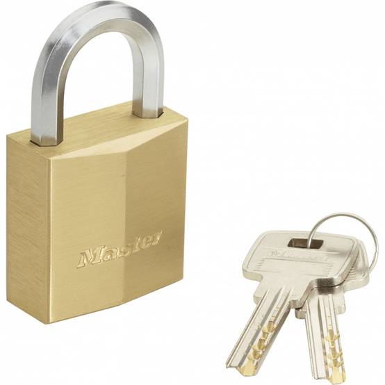 Master Lock - Cadenas à clé MASTER LOCK laiton, l.40 mm - Image 1