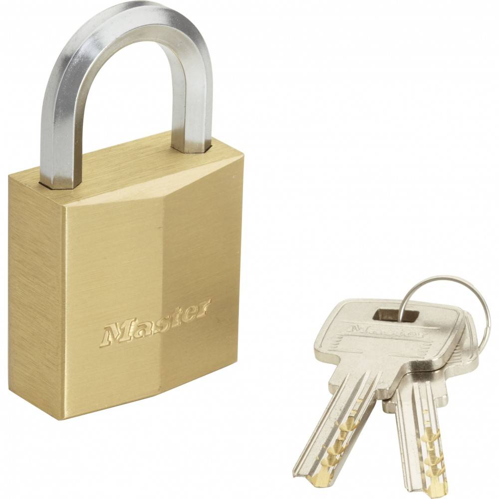 Master Lock - Cadenas à clé MASTER LOCK laiton, l.40 mm - Image 1